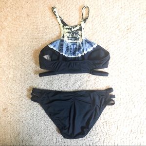 Lucky Brand Tie Dye Two Piece Swimsuit
